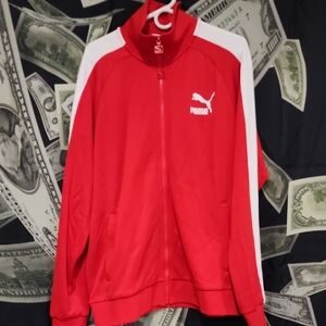 PUMA T7 Men's Red and White Track Jacket
